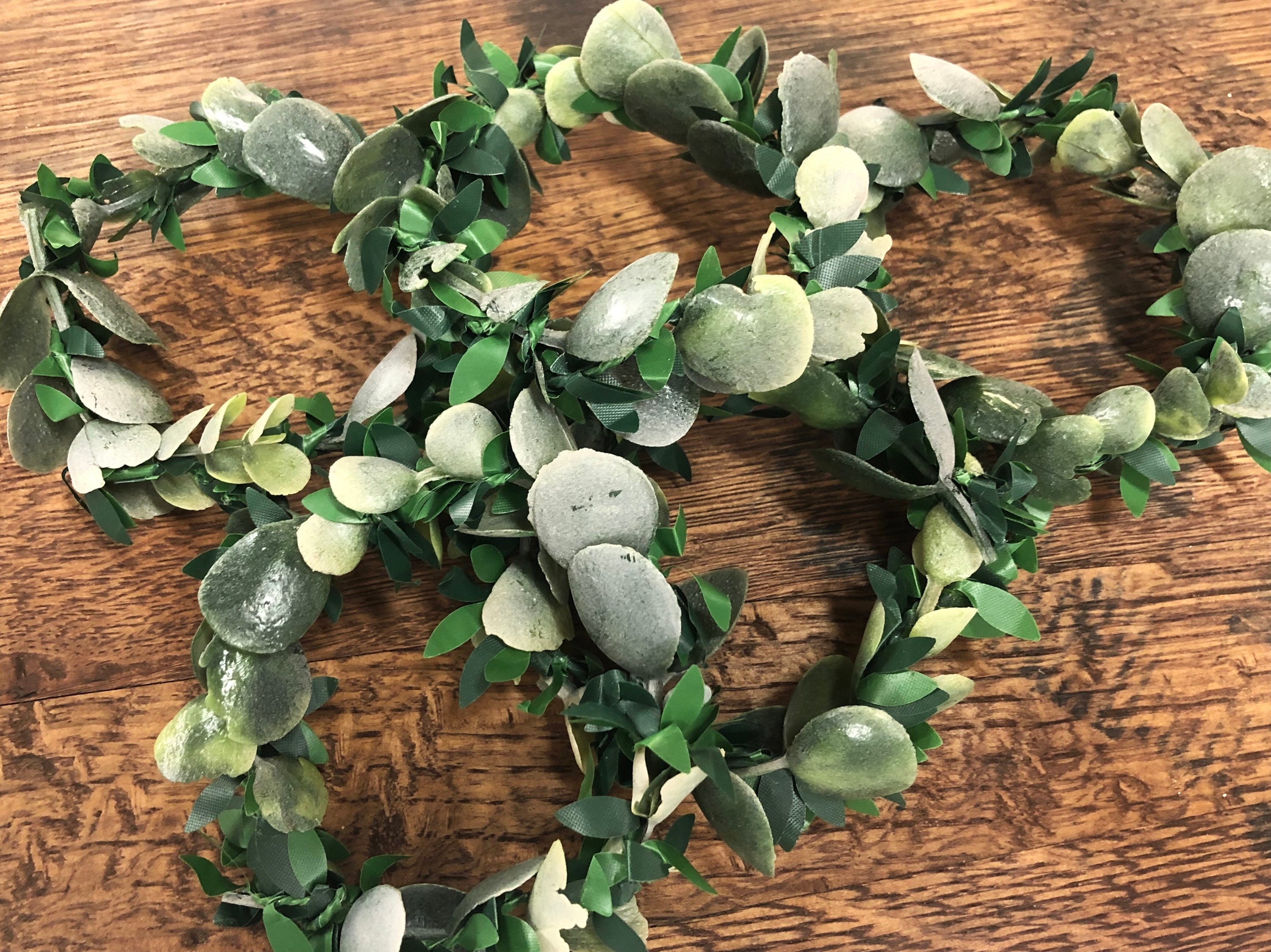 Mini wreaths for candle holders, mini greenery, candle accessories, centerpiece candle holder wreath