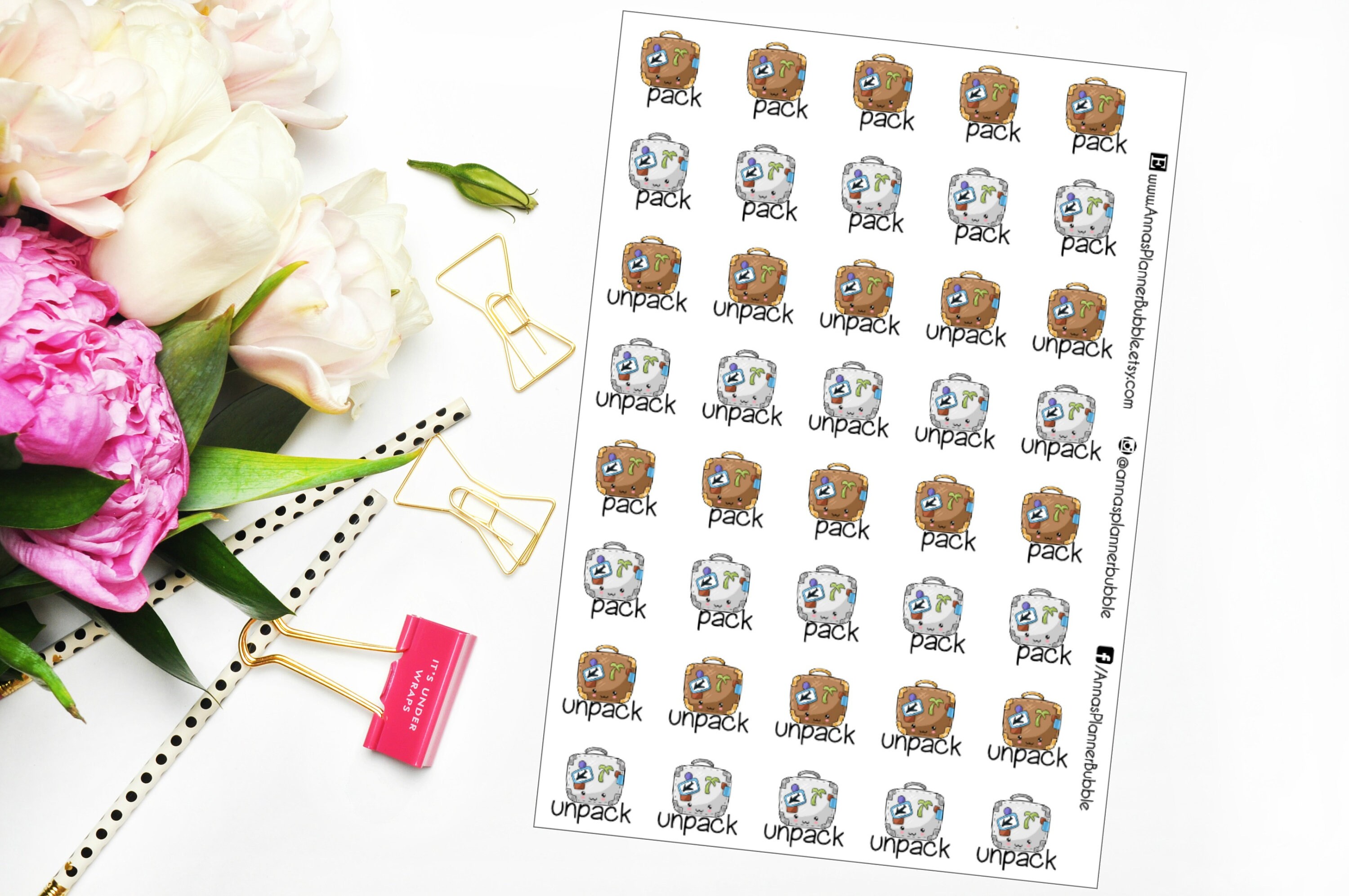 unpacking stickers unpacking stickers