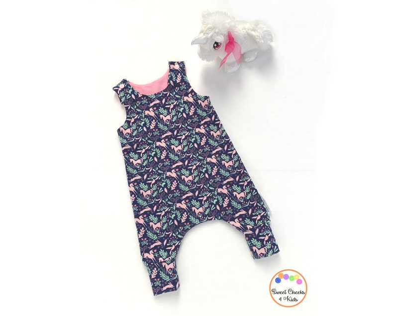 harem romper baby