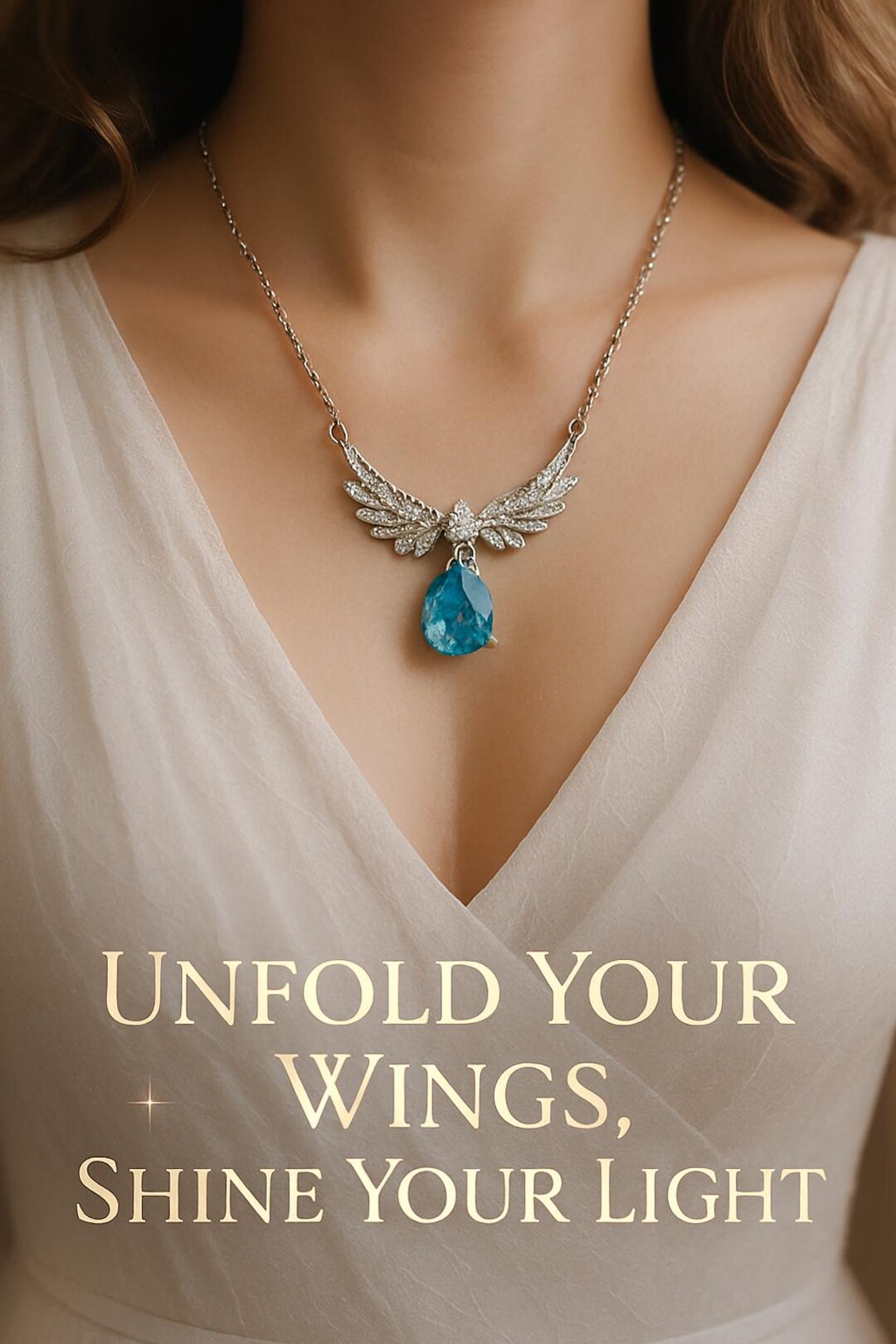 Collier Ancien Sautoir En Argent Massif Avec Améthyste Et Topaze Bleue Mystique - Bijou Vintage