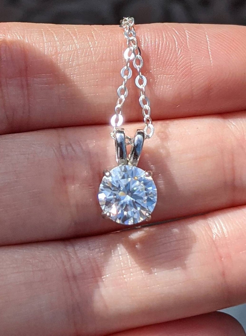 6mm 1ct Diamond Stud Earrings Sparkling Round-Cut Gemstones Elegant Jewelry Accessories Genuine Moissanite Or Diamond Earrings For Christmas image 6