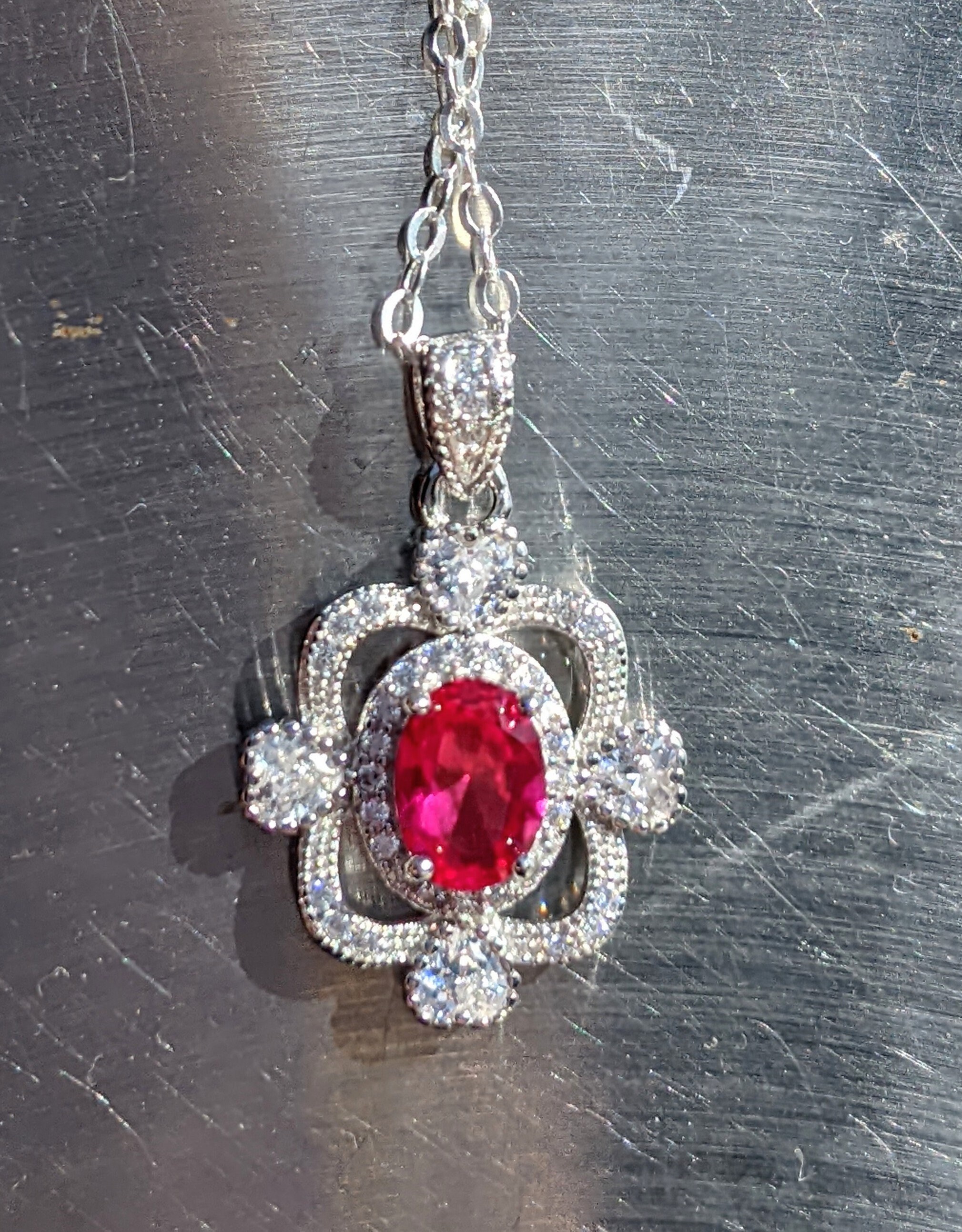 Men ruby shop pendant