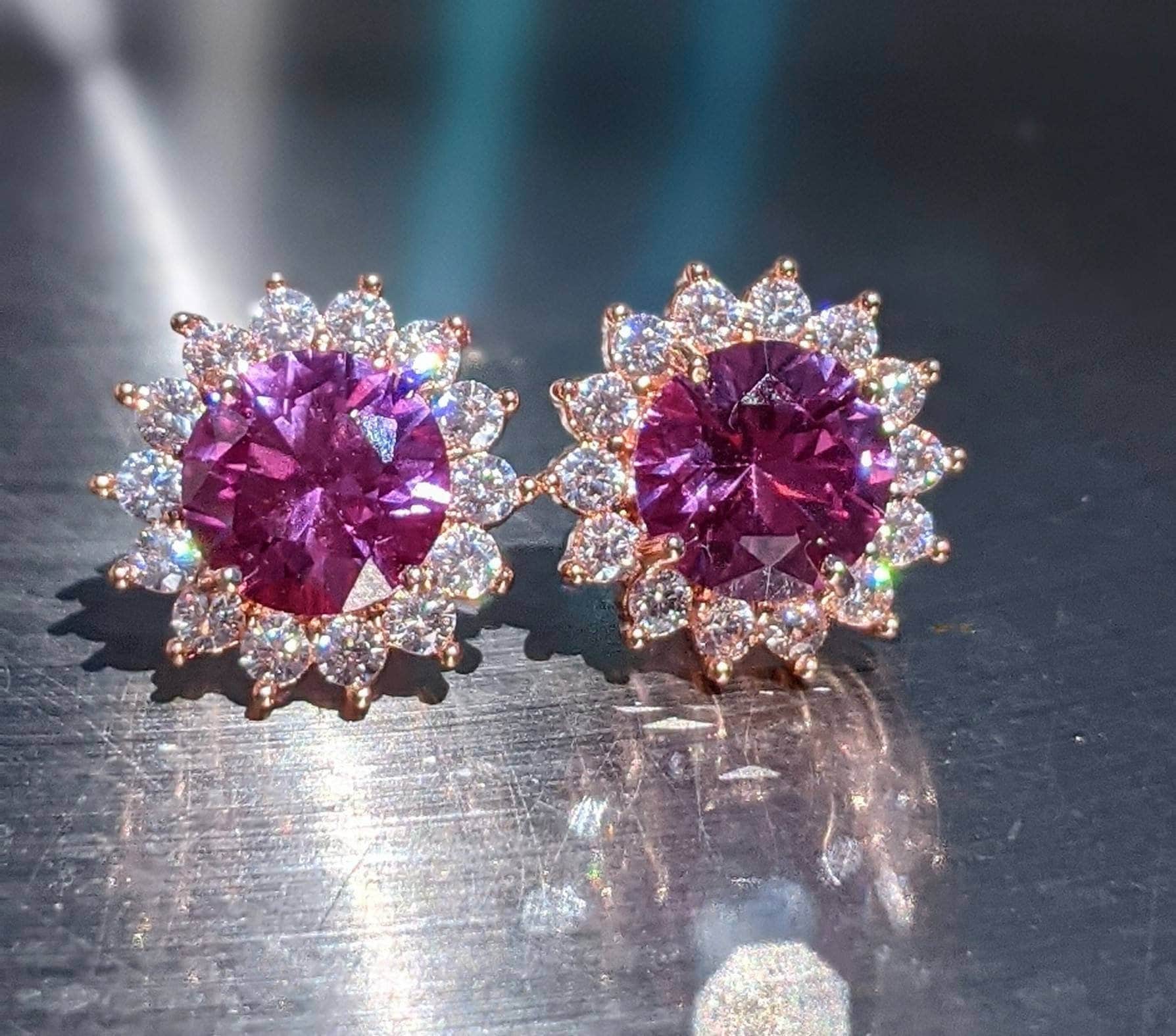 Natural alexandrite earrings online