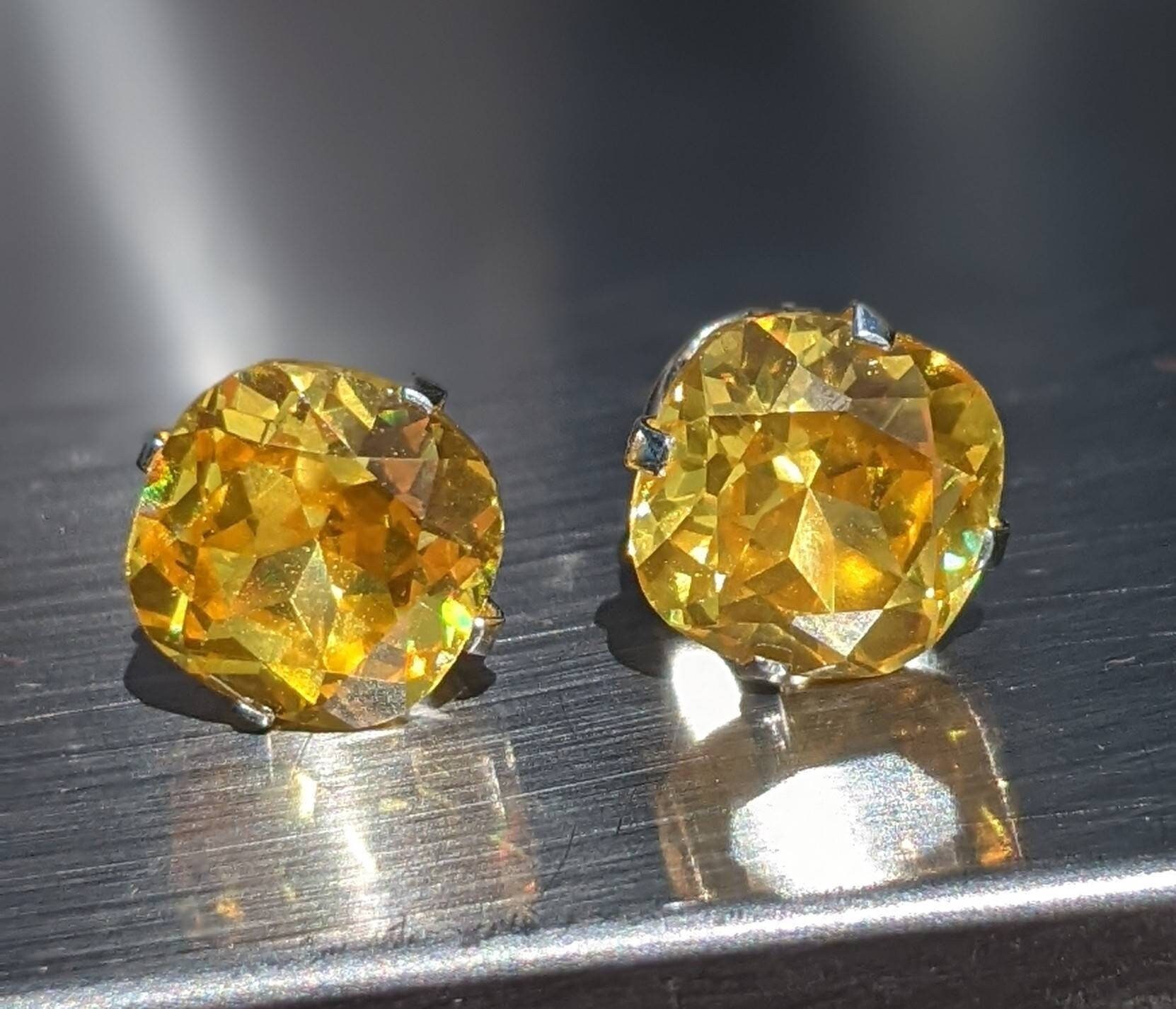 Yellow earrings under 100 best sale