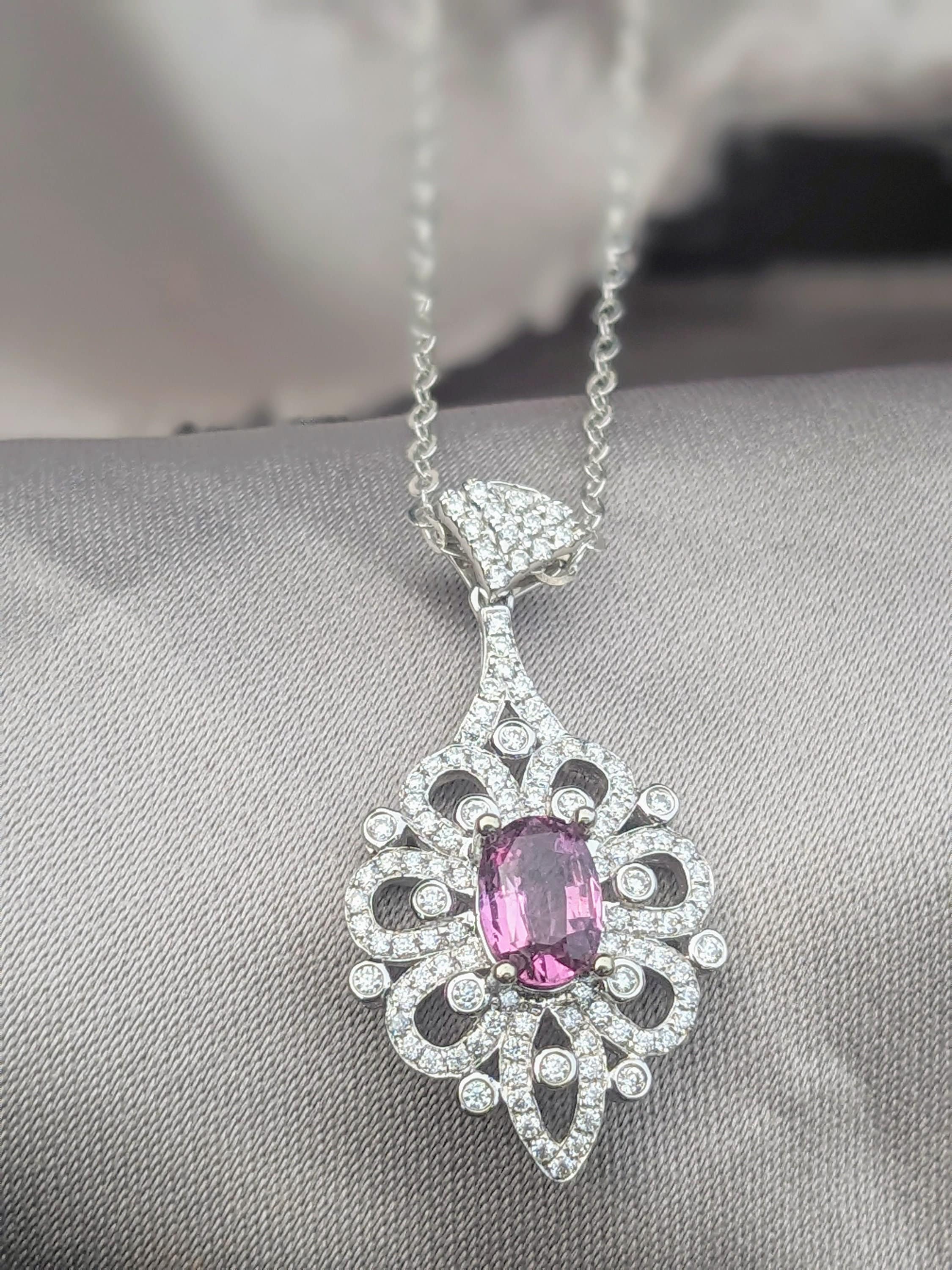 Rare Colors 21.66 Carat Fancy Pink Diamond Necklace and Bracelet Set