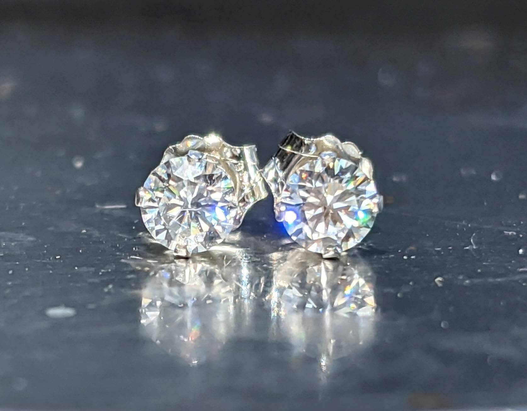 4mm Diamond Martini Studs, .50ctw — Emily Chelsea Jewelry