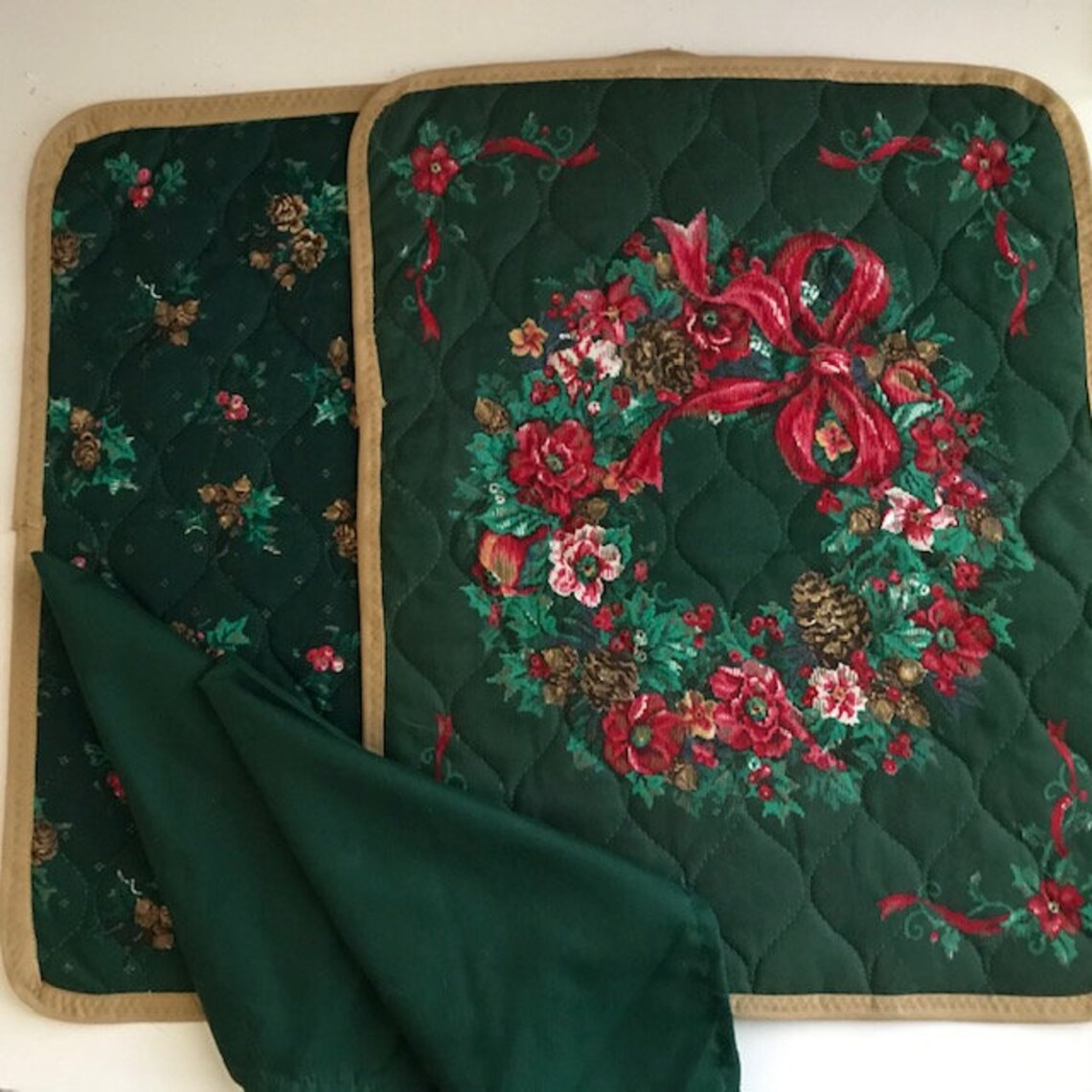 Reversible Holiday Placemats & Napkins Etsy Singapore