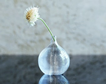 Glass Dewdrop Bud Vase