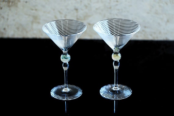 Martini Glass | Hand Blown Barware | Borosilicate