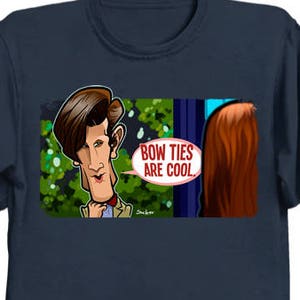 Bow Ties Are Cool Pop Art Doctor Who T-Shirt Eleventh Doctor Shirt Bow Tie DoctorWho Dr Who Sci-Fi Science Fiction Tee image 1