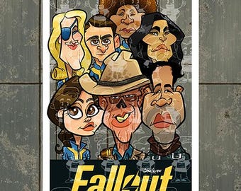 Fallout caricature poster