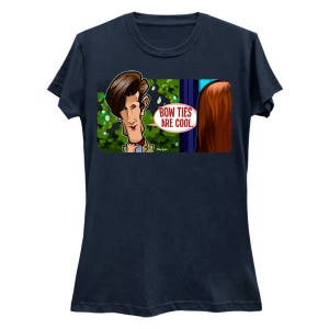 Lazos son frescos Pop Art Doctor Who camiseta Undécimo Doctor Camisa lazo lazo DoctorWho Dr Who Sci-Fi Ciencia Ficción Camiseta imagen 2