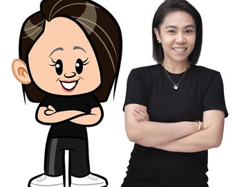 Cute Pop Chibi Personalized Cartoon