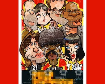 Pulp caricature poster
