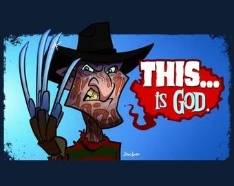 Nightmare Slasher (Pop Art) Freddy T-Shirt 80s slasher Shirt horror Tee