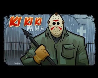 Camp Slasher Lives (Pop Art) Jason T-Shirt slasher Shirt horror Tee