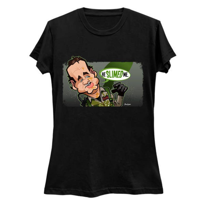 He Slimed Me Pop Art Ghostbusters T-Shirt BillMurray Shirt PeterVenkman Slimer comedy horror horrorcomedy Tee image 2