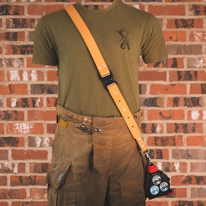 Leather Flashlight Strap with Quick Release COBRA Buckle