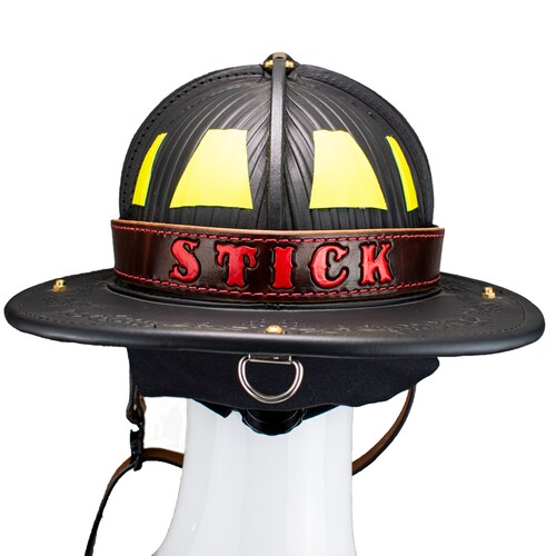 Brown Firefighter Helmet Band Etsy