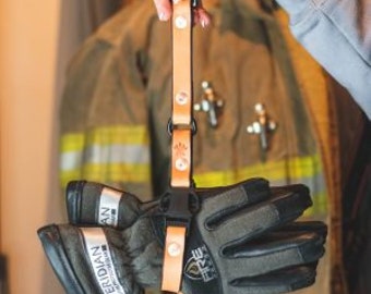 Adjustable Firefighter Leather Glove Strap