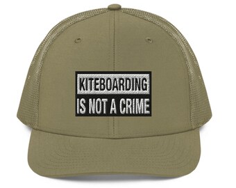 Kiteboarder Trucker Hat, Kiteboarding is Not A Crime, Kite Surf