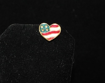 Vintage USA Flag Tac Pin, American Flag Pin, Independence Day, July 4th, Memorial Day, Election Day, 313163