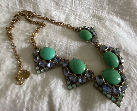 Vintage Stella & Dot Rory Necklace Turquoise and … - image 7