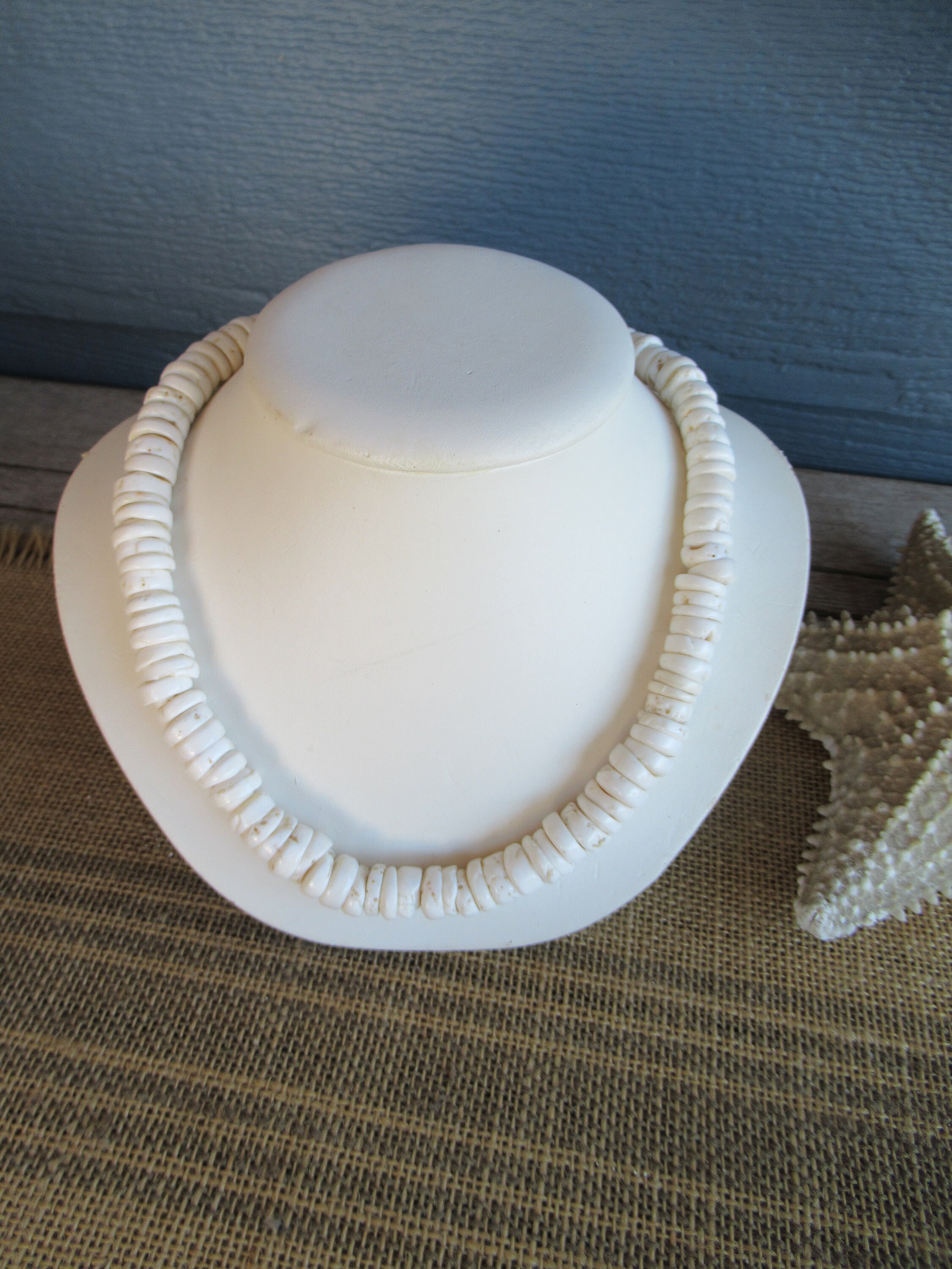 Vintage Puka Shell Necklace Shell Choker 90s Style Jewelry