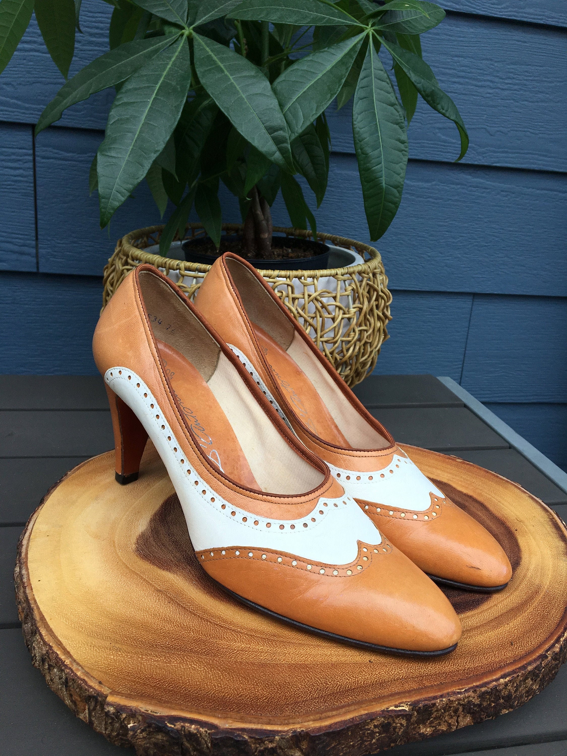 50s Wingtip Pumps - Etsy