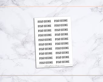 POST OFFICE || BUJO-Type Font Stickers || Standard Matte Only