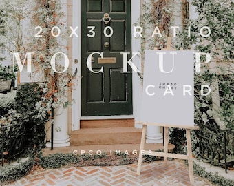 Wedding Seating Chart Mockup, Outdoor Signage, 20x30 (Digital Download)