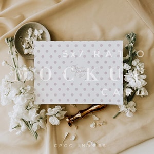 Einladung Mockup Suite, Neutral Minimal Mock Up, Hochzeitseinladung, digitaler Download, Single 7x5 Card Mock Up, Smart Objekt 024