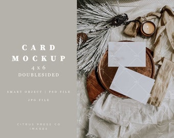 4x6 Card Mockup Etsy