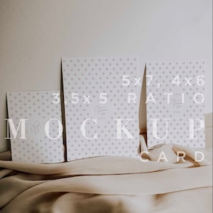 Mockup de invitación neutral, suite de boda minimalista Mock Up, minimal Boho Mockup, descarga digital, 5x7 tarjeta Mock Up, objeto inteligente 015