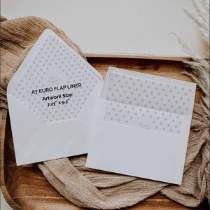 Envelope Liner Mockup, A7 Euro Flap en Square Flap Envelop, Bruiloft, Digitale Download, Card Mock Up, Briefpapier Mockup, Smart Object 008