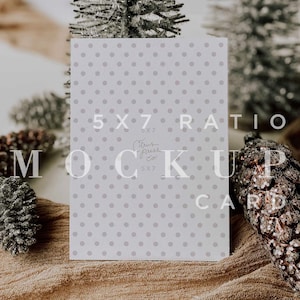 Urlaubskarte Mockup, 5x7 Karte, A7 Briefumschlag, Sofort Download, Karten mock up, Papeterie Mockup, Mockup, Stock Bild