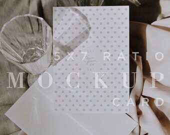 Mockup invitación de boda, descarga digital, Rust Boho Mock Up, Envelope Liner Mock Up, Flatlay, papelería, tarjeta de felicitación, objeto inteligente 006