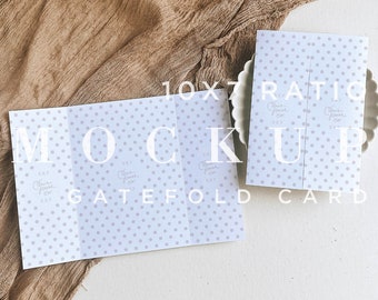 Klappkarte Mockup, Hochzeits-Briefpapier, neutrales Mockup, digitaler Download, Smart Objekt 008