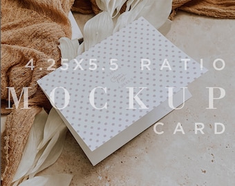 A2 Klappkarte Mockup, Neutral Hochzeit Briefpapier (Digitaler Download)