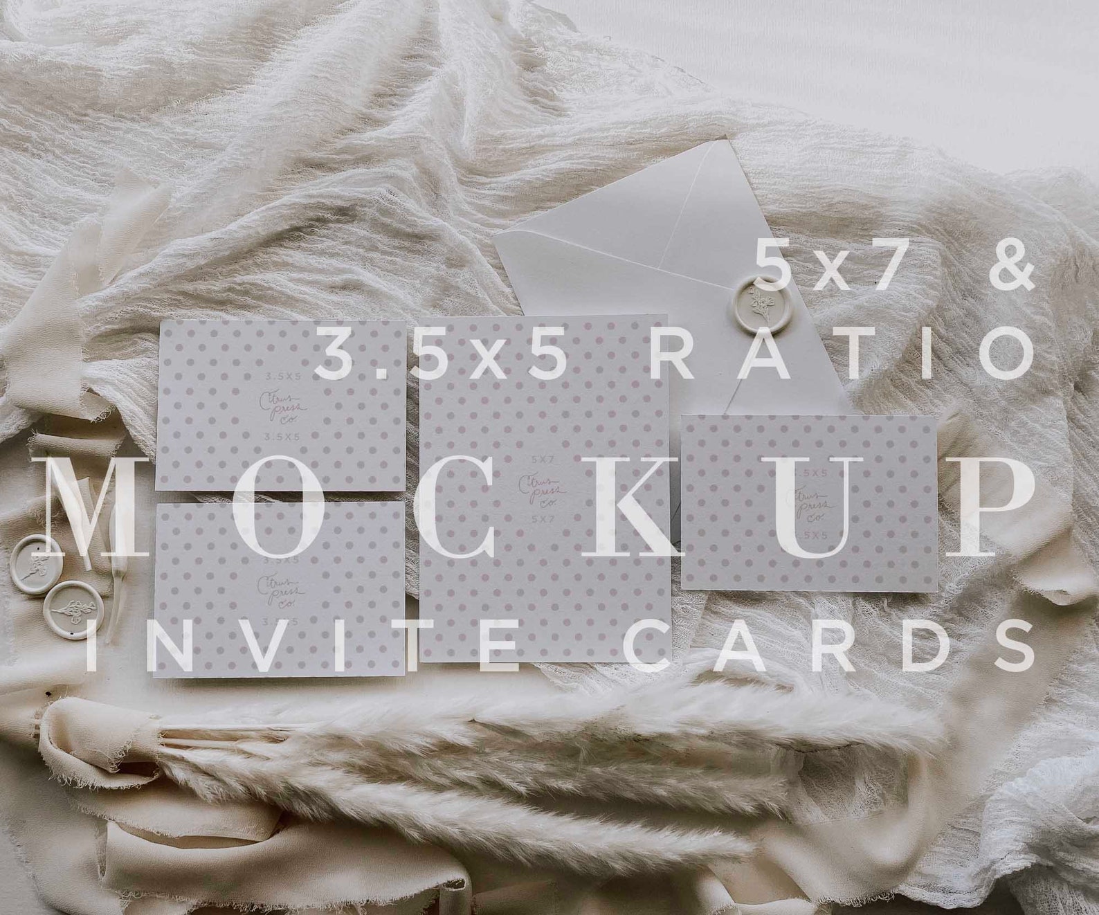 Wedding Invitation Suite Mockup Invitation Suite Layout Etsy