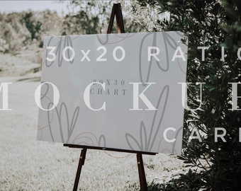 Seating Chart Mockup, Digital Download, Wedding Ceremony Sign, Outdoor Sign, Mock Up Sign, Stock Photo, Reception Sign, Smart Object PSD