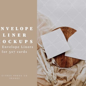 Umschlag Liner Einladung Mockup, 5 x 7 Umschlag, Instant Download, Einladung Sendekarte Mock Up, Briefpapier Mockup, Stock Foto, A7 Euro Umschlag