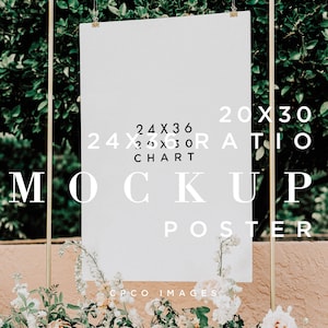 Seating Chart Mockup, Digital Download, Wedding Sign, Shower Outdoor Sign, Party Poster, Vertical Sign Mock Up, Reception Sign, Smart Object