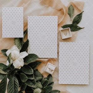 Wedding Invitation Mockup, Mock Up, Smart Object, Digital Download, 5x7, 3.5x5 RSVP Enclosure Mockup, Briefpapier, Uitnodigen, Wenskaart 003