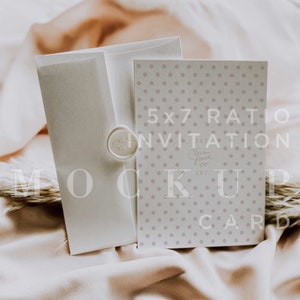 Mockup de la tarjeta de la invitación, tarjeta única 5x7, boda, descarga digital, tarjeta de mock up, maqueta de papelería, foto de la acción, tarjeta de saludo 009