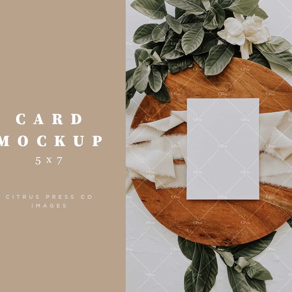 Wedding Mockup, Wedding Invitation, Invitation Mockup, Mock up, Mock, Card, 5x7, Blank Card, Instant Download, PSD Mockup, Smart Object