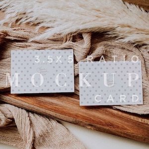 Neutrale RSVP Karte Mockup, Einladung Karte Mock Up, Hochzeit Flatlay, minimale Mockup, digitaler Download, Postkarte Mock Up, Smart Objekt 008