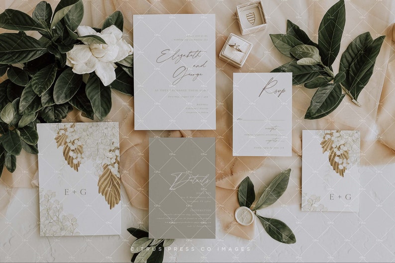 Wedding Suite Mockup Smart Object 003 Invitation Suite Flatlay 5x7 4x6 Enclosure Card Instant Download 3.5x5 RSVP Stationery