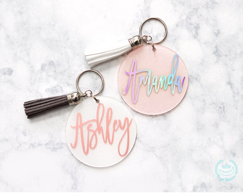 Monogram Keychains Monogram Key Chain Name Keychain Etsy