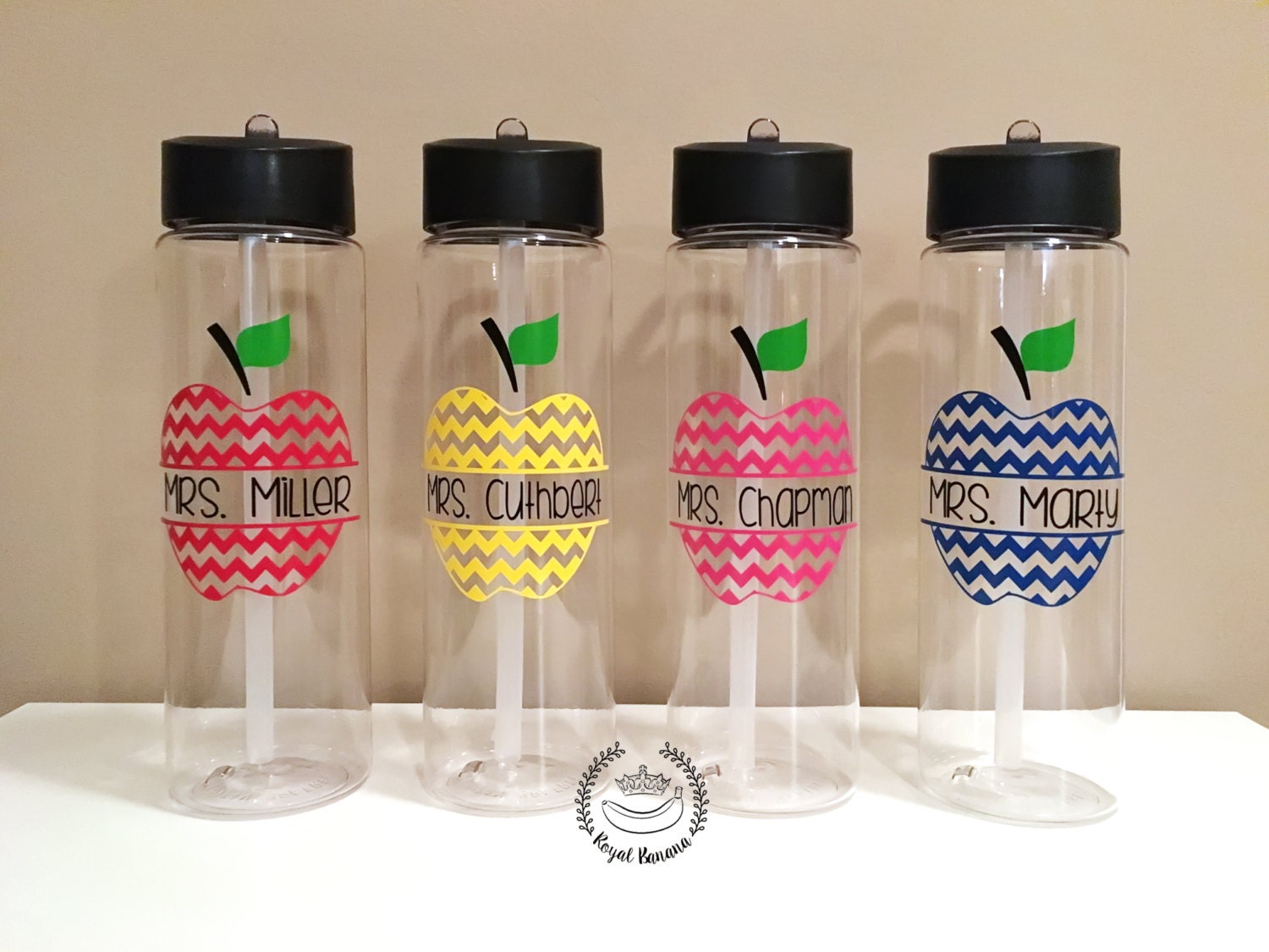 Personalized Teacher Water Bottle Personalized Teacher Gift